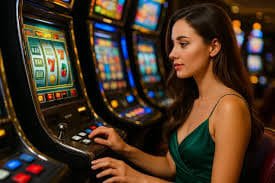 May77 Mobile Casino Live Baccarat App ဖြင့် ကစားနေသောပုံ